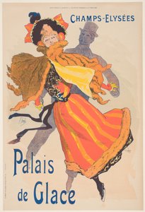Plakat reklamujący Lodowy Pałac, Pola Elizejskie