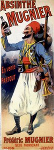 Plakat do absyntu Mugnier - autorstwa Jules Cheret autorstwa Jules Cheret