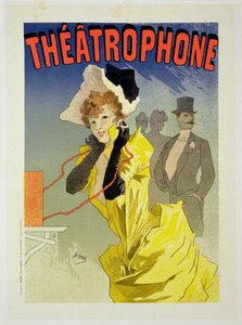Reprodukcja plakatu reklamującego "Theatrophone", 1890 (patrz 41410)