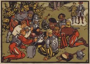 Kryzys reformacji w Szwajcarii (litografia kolorowa)