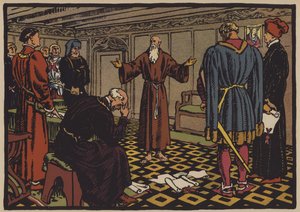Pustelnik Niklaus von Flue i Traktat Stansowski, 1481