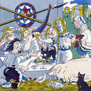 Festin (bankiet w Galii), w La Gaule et les Gauls, historia Francji autorstwa Jules depaquit