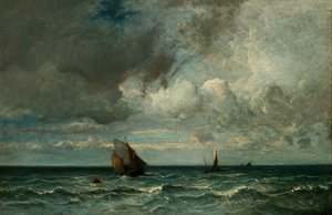Szczeka ucieka przed burzą, 187075. autorstwa Jules Dupré