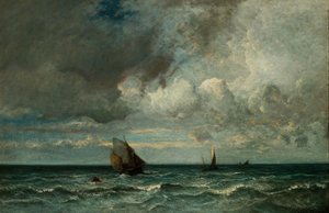 Szczeka ucieka przed burzą, 1870?75 autorstwa Jules Dupré