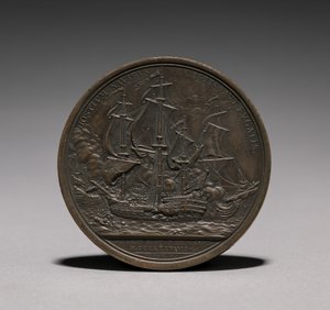 Medal: John Paul Jones rewers. autorstwa Jules Dupré