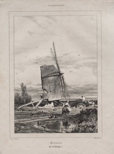 Młyn w Sologne, Francja, 1835. autorstwa Jules Dupré