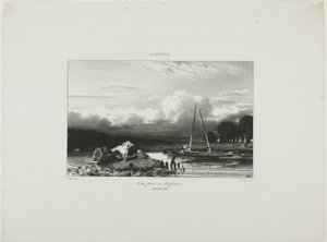 Widok w Anglii autorstwa Jules Dupré