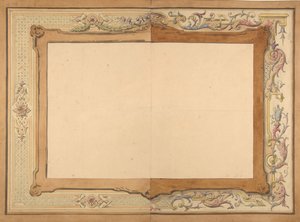 Projekt sufitu, druga połowa XIX wieku. Twórcy: Jules-Edmond-Charles Lachaise, Eugène-Pierre Gourdet. autorstwa Jules Edmond Charles Lachaise and Eugène Pierre Gourdet