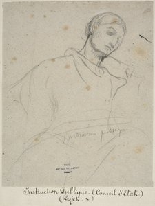 Studium dla "Instrukcji Publique" autorstwa Jules Elie Delaunay