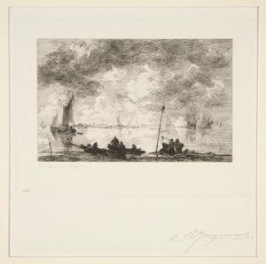 Moerdyck autorstwa Jules Ferdinand Jacquemart