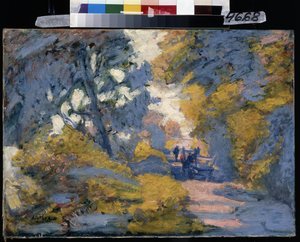 Słoneczna droga. Obraz Julesa-Leona Flandrina (Jules Leon Flandrin autorstwa Jules Flandrin