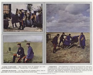 Trąbka artyleryjska, działo z lat 90., Oficerowie Zouave autorstwa Jules Gervais Courtellemont