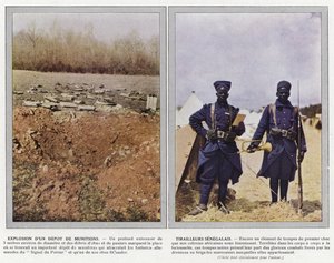 Wybuch składu amunicji, senegalscy tyralierowie