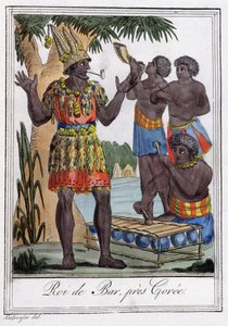 King of Bar, wyspa Goree, Senegal autorstwa Jules Grasset de Saint Sauveur