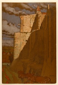 Chateau of Loches: Mur Enceinte i Top of Tour Ronde