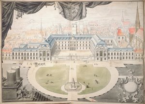 Projekt renowacji Pałacu Książąt Burgundii w Dijon, 1698 autorstwa Jules Hardouin Mansart
