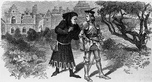 Ilustracja do Quentina Durwarda, powieści historycznej Waltera Scotta (1771-1832), rycina Julesa Huyota (1841-1921) autorstwa Jules Huyot