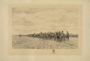 Napoleon Bonaparte w Austerlitz, 1894 autorstwa Jules Jacquet