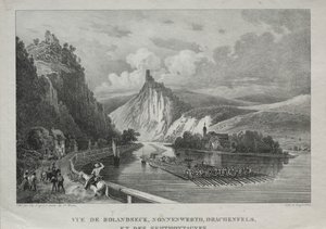 Widok na Rolandseck, Nonnenwerth, Drachenfels i Siebenbirge autorstwa Jules Jean Baptiste de Joly