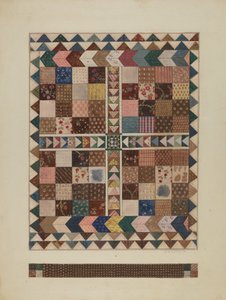 Patchworkowa kołdra do łóżeczka, 19351942. autorstwa Jules Lefevere