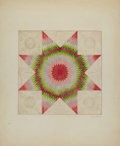 Kołdra patchworkowa, ok. 1936. autorstwa Jules Lefevere