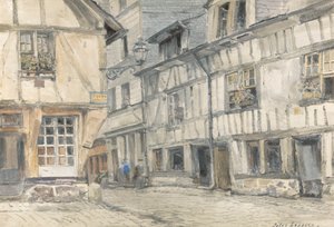 Widok na Rue de Lamitie autorstwa Jules Lessore