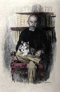 Portret Jorisa Karla Huysmansa (1848-1907), pisarza i krytyka literackiego. Rysunek autorstwa Auguste
