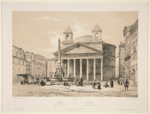 Rzym, Panteon d autorstwa Jules Monthelier