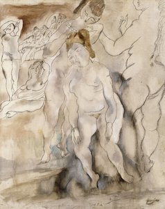 Fryzjer, 1924 autorstwa Jules Pascin