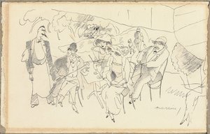 Scena postaci autorstwa Jules Pascin