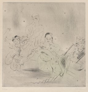 Wyrok Salomona autorstwa Jules Pascin