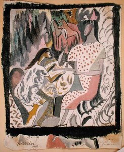 Dwie kobiety przy okrągłym stole, Karolina Południowa autorstwa Jules Pascin