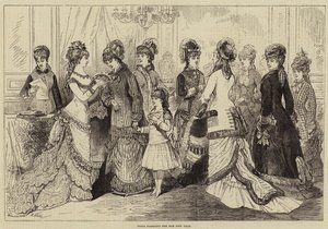Moda w Paryżu na Nowy Rok autorstwa Jules Pelcoq