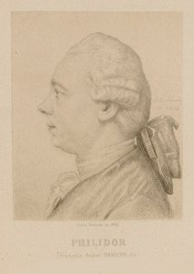 Portret François-André Danicana Filidora 1726-1795. autorstwa Jules Porreau