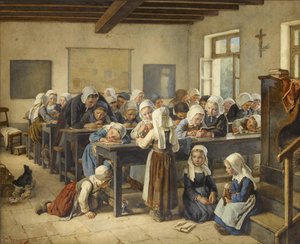 Bretońska szkoła dla dziewcząt, 1882 r.