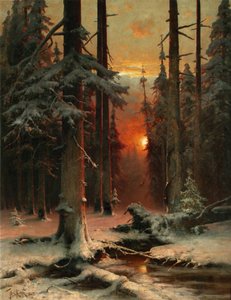 Śnieg w lesie, 1885
