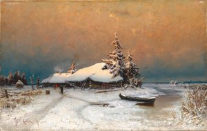 Zimowy zachód słońca, 1887
