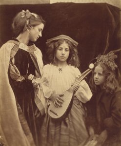 Grupa minstreli, 1867 (zdjęcie) autorstwa Julia Margaret Cameron