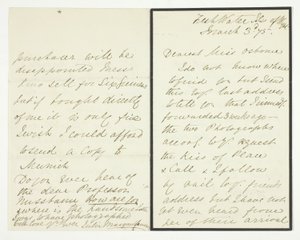 List z autografem autorstwa Julia Margaret Cameron