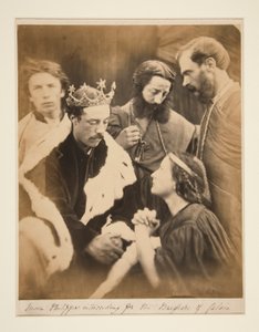 Królowa Filipa wstawia się za mieszczanami Calais autorstwa Julia Margaret Cameron