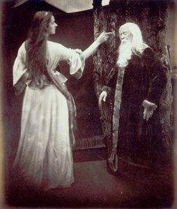 Vivien i Merlin autorstwa Julia Margaret Cameron