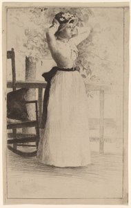 Portret panny Hoe autorstwa Julian Alden Weir