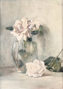 Studium róż (wc na papierze) autorstwa Julian Alden Weir