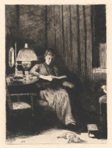 Lampa wieczorna autorstwa Julian Alden Weir