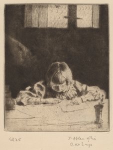 Mały student, 1890. autorstwa Julian Alden Weir