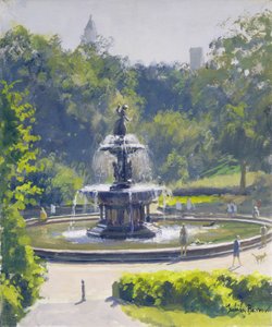 Fontanna Bethesda, Central Park, 1996 autorstwa Julian Barrow