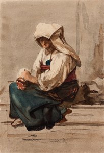 Włoska kobieta autorstwa Julie Wilhelmine Hagen Schwarz