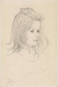 Portret dziewczyny żartu autorstwa Julie de Graag