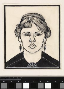 Portret kobiety, od frontu
