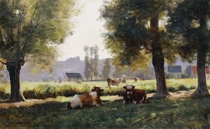 Łąka w Arques-la Bataille, Normandia, autorstwa Julien Dupre